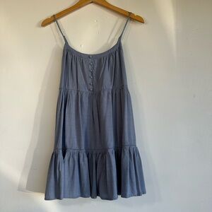 Summer Blue Sleeveless Dress